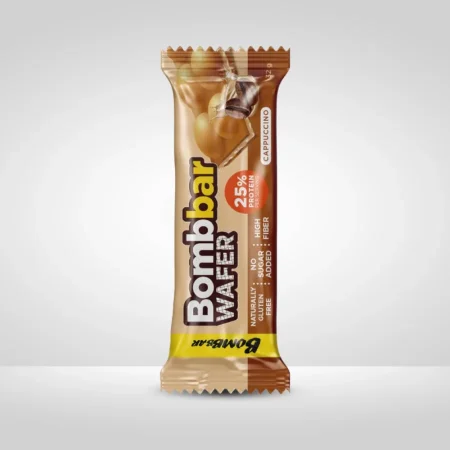 ويفر بروتين وألياف 8غم بروتين بدون سكر وجلوتين نكهة الكابتشينو