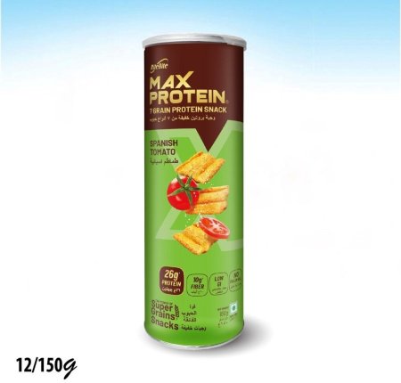 شيبس ماكس بنكهة الطماطم 26 غم بروتين غني بالألياف بدون زيت النخيل 150 غم