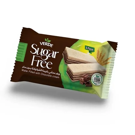 ويفر VERDE بنكهة كريمة الشوكولاتة بدون سكر