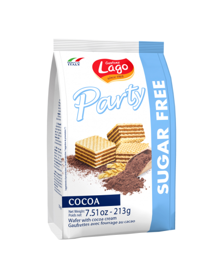 قطع ويفر بنكهة الكاكو بدون سكر 213غم الحجم العائلي