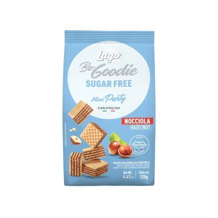 قطع بسكوت ويفر بدون سكر بنكهة البندق