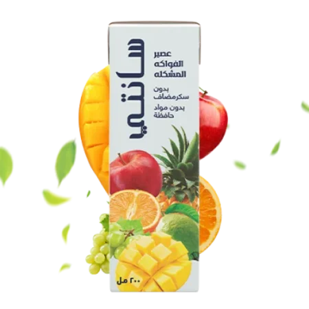 عصير سانتي بطعم الكوكتيل بدون سكر 200 مل