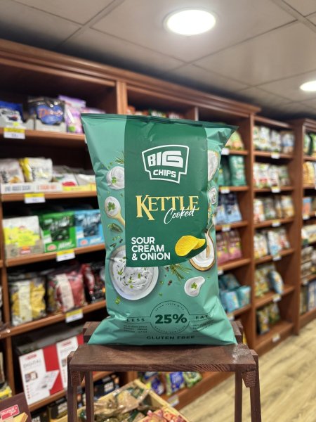 رقائق البطاطس الكبيرة بنكهة الكريم والبصل خالية من الجلوتين 100جرام