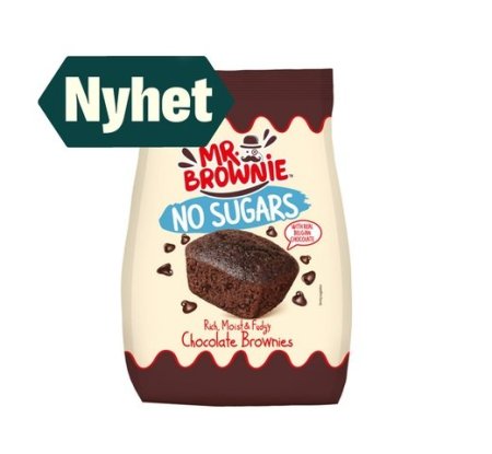 كيك براوني بدون سكر Mr. Brownie تحتوي 8 قطع