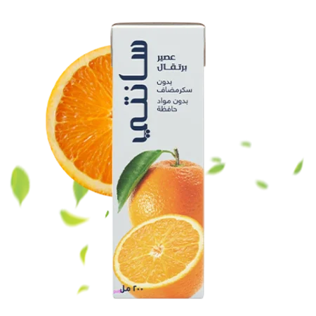 عصير سانتي بطعم البرتقال بدون سكر 200 مل