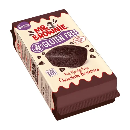 براوني شوكولاتة بدون جلوتين Mr. Brownie تحتوي 6 قطع