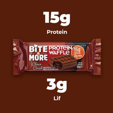 وافل بروتين 15غم بروتين Protein Waffle بنكهة الشوكولاتة