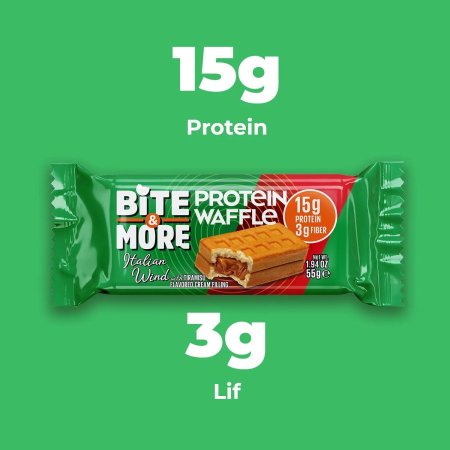 وافل بروتين 15غم بروتين Protein Waffle بنكهة التيراميسو