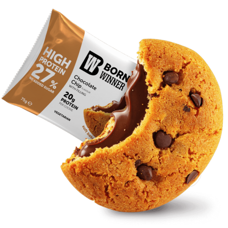 كوكيز بورن وينر ديلوكس 20 غم بروتين بحشوة الشوكولاتة بدون سكر 75 غم