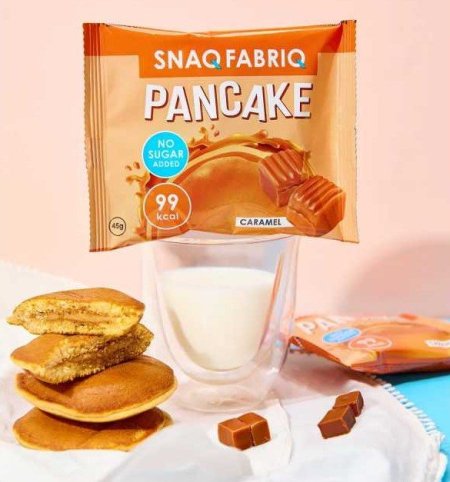 بان كيك بنكهة الكراميل بدون سكر قليل السعرات