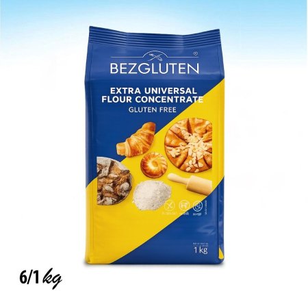 خليط دقيق ناعم خالي من الجلوتين 1كغم