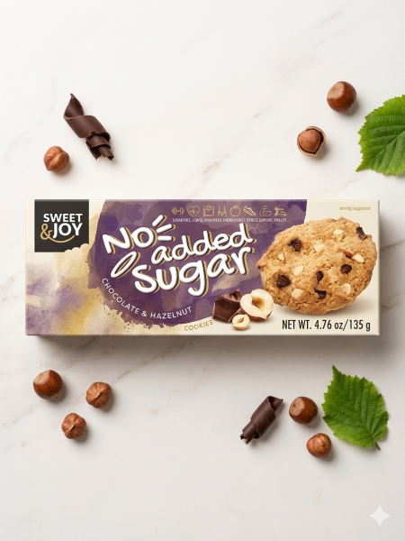 كوكيز مقرمشة بدون سكر مضاف بالشوكولاتة والمكسرات