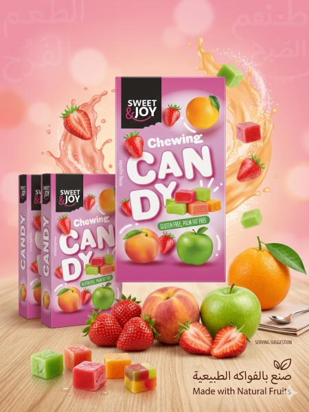 تفاح وخوخ وفراولة