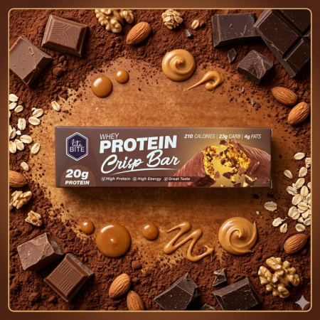 بروتين بار كرسبي 20غم بروتين Lite&Bite بدون سكر