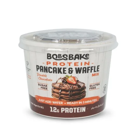 خليط بان كيك وافل بنكهة الشوكولاتة بدون سكر 12غم بروتين خالي من الغلوتين
