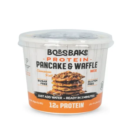 خليط بان كيك وافل بنكهة القرفة بدون سكر 12غم بروتين خالي من الغلوتين