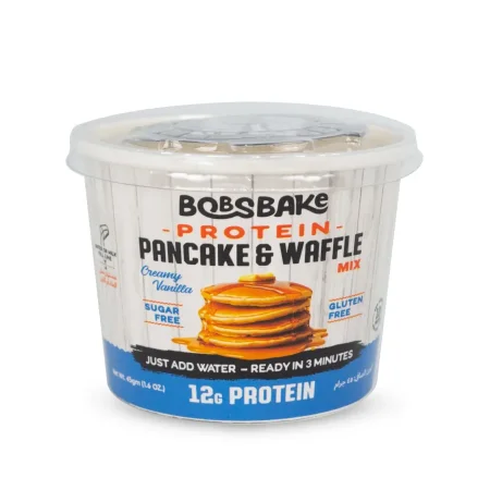 خليط بان كيك وافل بنكهة الفانيلا بدون سكر 12غم بروتين خالي من الغلوتين
