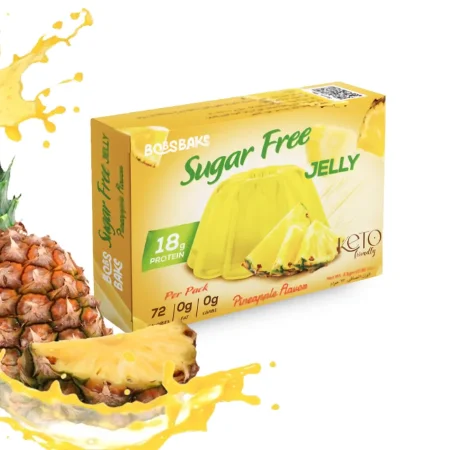 جلي بدون سكر 18غم بروتين نكهة الاناناس