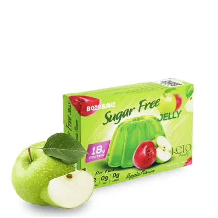 جلي بدون سكر 18غم بروتين نكهة التفاح