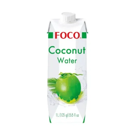 ماء جوز الهند 1 لتر coconut foco بدون سكر