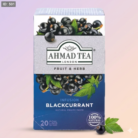 شاي أعشاب طبيعية بنكهة الكشمش الاسود Ahmad Tea