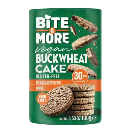 كعكة القمح الاسمر Bite & More بدون جلوتين 120غم