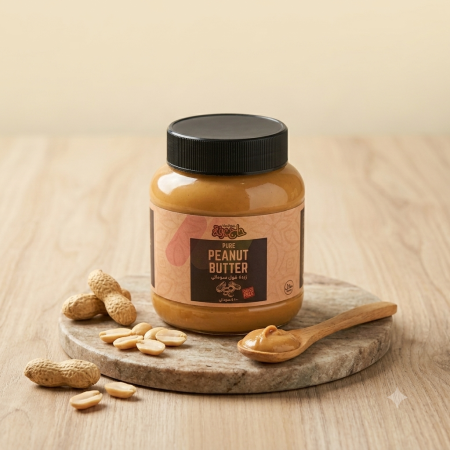 زبدة فول سودانى بدون سكر320 جم حاج عرفة Peanut Butter sugar free