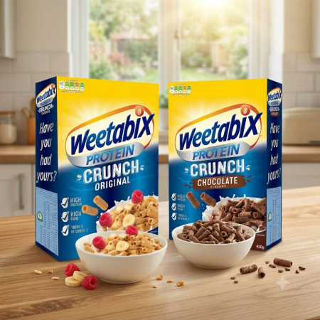 ويتابيكس كرنش بروتين Weetabix بعدة نكهات