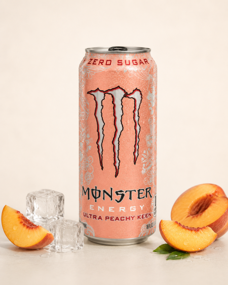 مشروب طاقة ألترا بيتشي كين خالٍ من السكر من Monster Energy – 500مل
