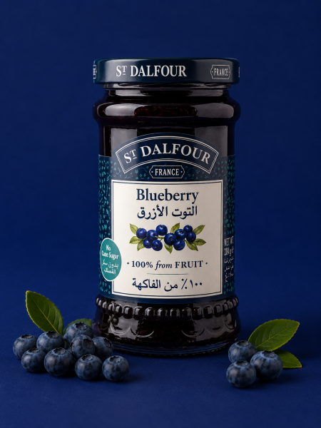 مربى التوت الازرق بدون سكر مضاف من سان دالفور (St. Dalfour) – 284 غم