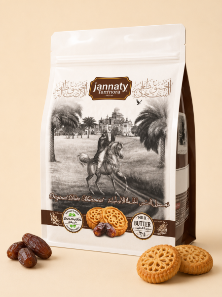 معمول التمر الأصيل من جنتي تمور بدون سكر (Jannaty Tamnora) 400غم