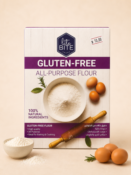طحين متعدد الاستخدامات خالٍ من الجلوتين من Lite Bite 500غم