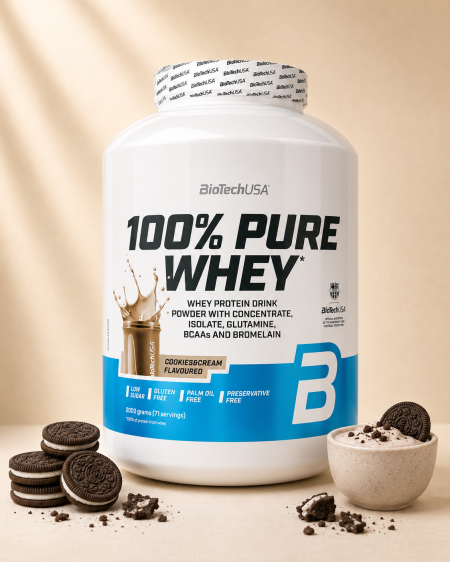 بروتين Pure Whey 100% بنكهة الكوكيز والكريمة من 2270 جم BiotechUSA
