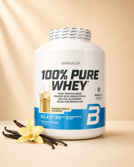 بروتين Pure Whey 100% بنكهة الفانيلا من 2270 جم BiotechUSA