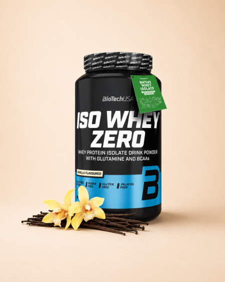بروتين مصل اللبن المعزول Iso Whey Zero بنكهة الفانيلا من BioTechUSA 908g