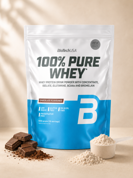 بروتين Pure Whey 100% بنكهة الشوكولاتة 1000جم BiotechUSA