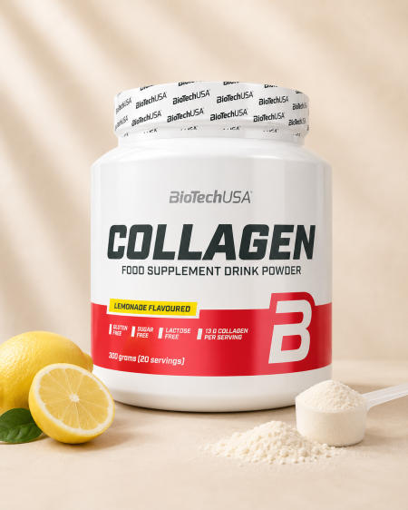 كولاجين بنكهة الليمون من BioTechUSA – 300 جم