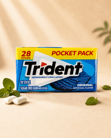 علكة خالية من السكر من Trident – النكهة الأصلية – 28 قطعة