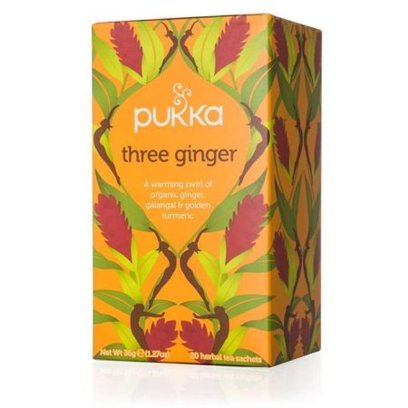 شاي الزنجبيل الثلاثي العضوي PUKKA