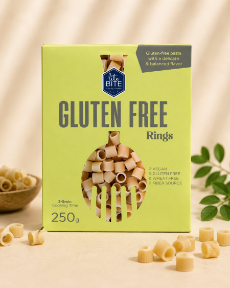 معكرونة حلقات خالية من الجلوتين – 250 غم من Lite Bite