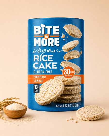 رايس كيك Bite & More بدون سكر وبدون جلوتين 120غم
