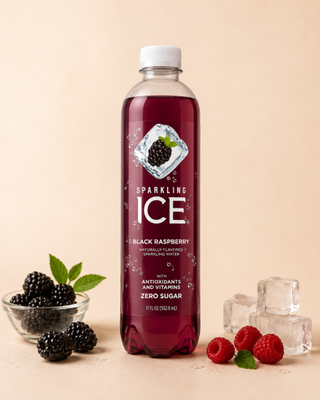 مياه غازية بنكهة التوت الأسود بدون سكر 502.8 مل من Sparkling ICE