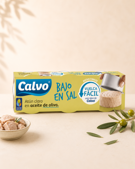 تونا Calvo بزيت الزيتون قليلة الملح (3 حبات)