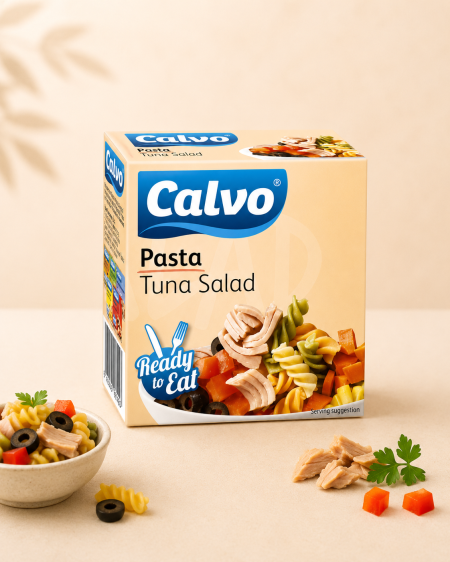 تونة بسلطة المعكرونة والخضار Calvo