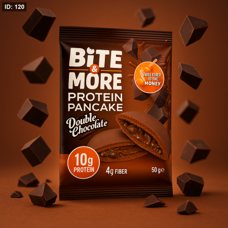 بان كيك بروتين Bite&More بنكهة الشوكولاتة بدون سكر
