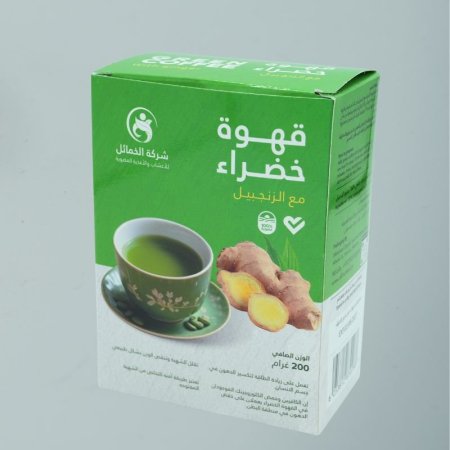 القهوة الخضراء مع الزنجبيل