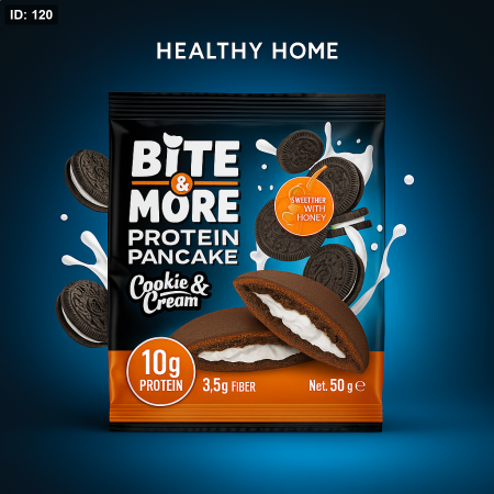 بان كيك بروتين Bite&More بنكهة الكوكيز بدون سكر