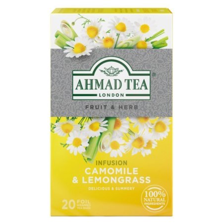 شاي أعشاب طبيعية بابونج وعشب الليمون Ahmad Tea