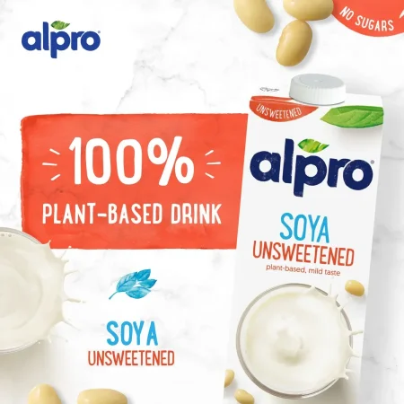 حليب الصويا Alpro بدون سكر