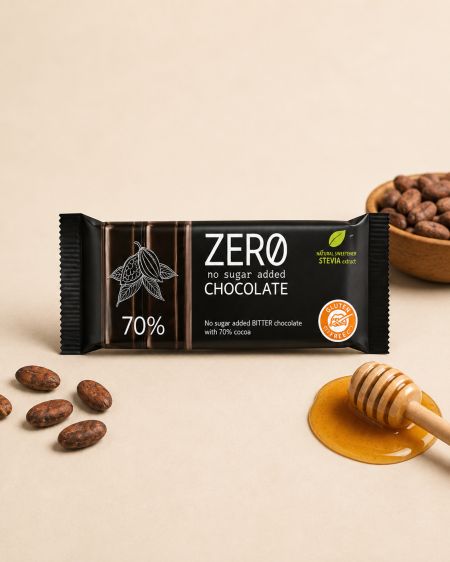 شوكولاتة زيرو ZERO محلى بستيفيا 32غم دارك 70%